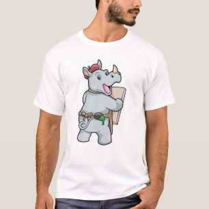 Rhino at Painting with Colours T-Shirt