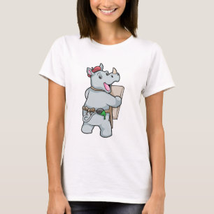 Rhino at Painting with Colours T-Shirt