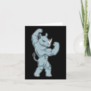 Rhino Bodybuilder Bodybuilding Sports  Card