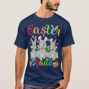 Rhino Bunny Ear Funny Easter Squad Rhino Happy Eas T-Shirt