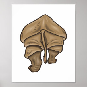 rhino butt poster