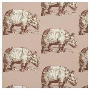 Rhino by Albrecht Durer Fabric