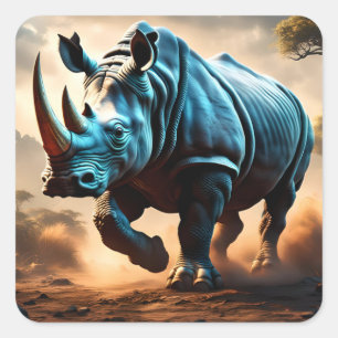 Rhino Charging Square Sticker