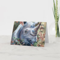 Rhino Father's Day Card