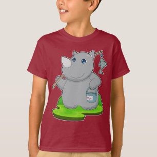 Rhino Fisher Fishing rod Fishing T-Shirt