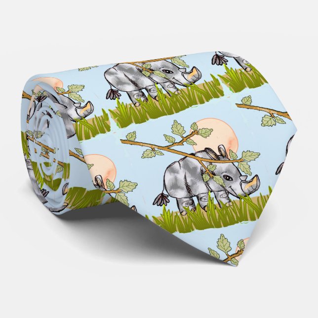 Rhino Hiding  Tie (Rolled)