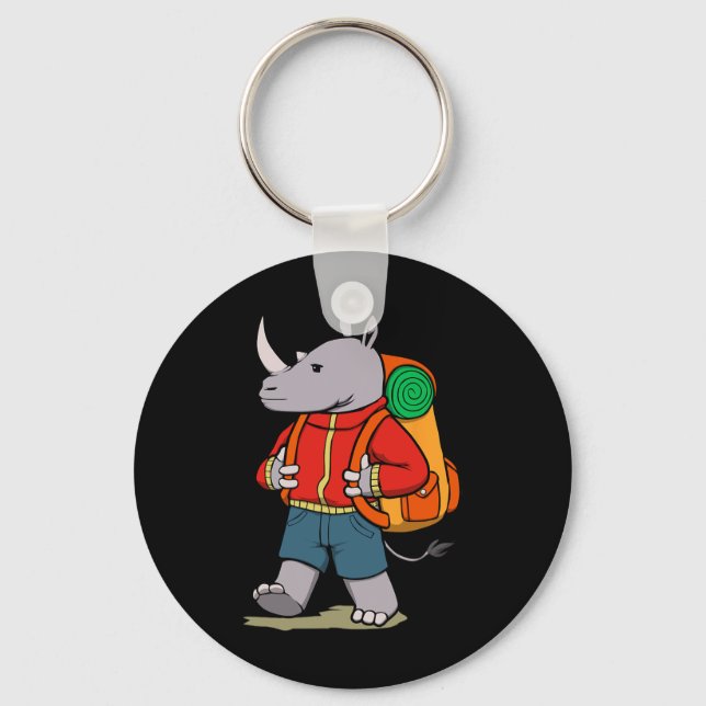 Rhino Hiking Hob  Key Ring (Front)
