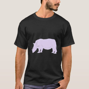Rhino Lavender Rhinoceros T-Shirt