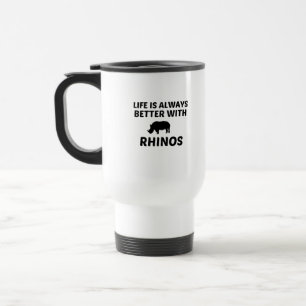 RHINO LIFE IS BETTER TRAVEL MUG