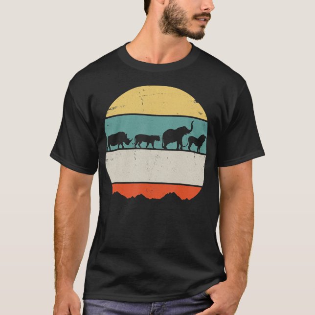 Rhino Lion Elephant From Africa | Wildlife Gift T-Shirt (Front)