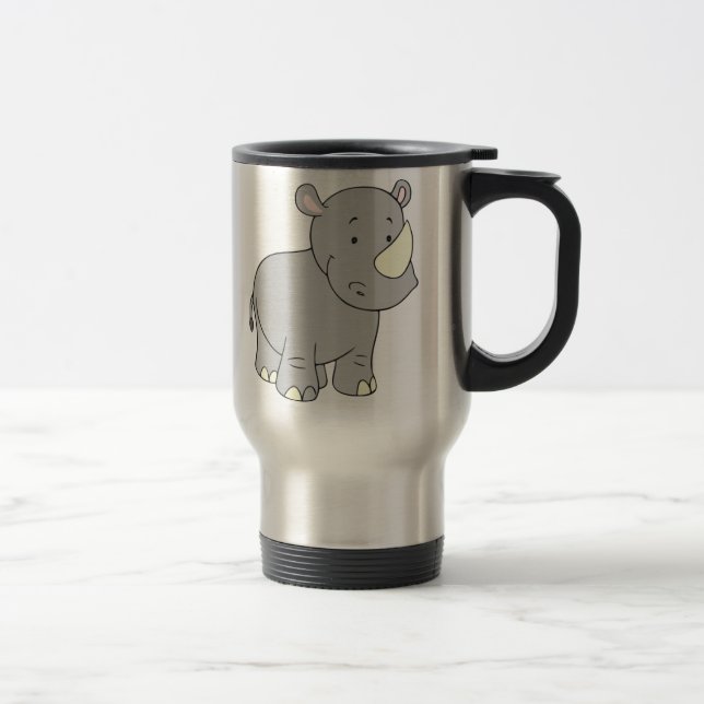 Rhino love travel mug (Right)