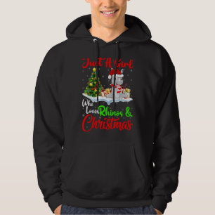 Rhino Lover Just A Girl Who Loves Rhinos And Chris Hoodie