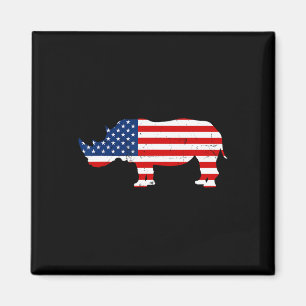 Rhino Lover Rhinoceros Horn Safari Wildlife Indepe Magnet
