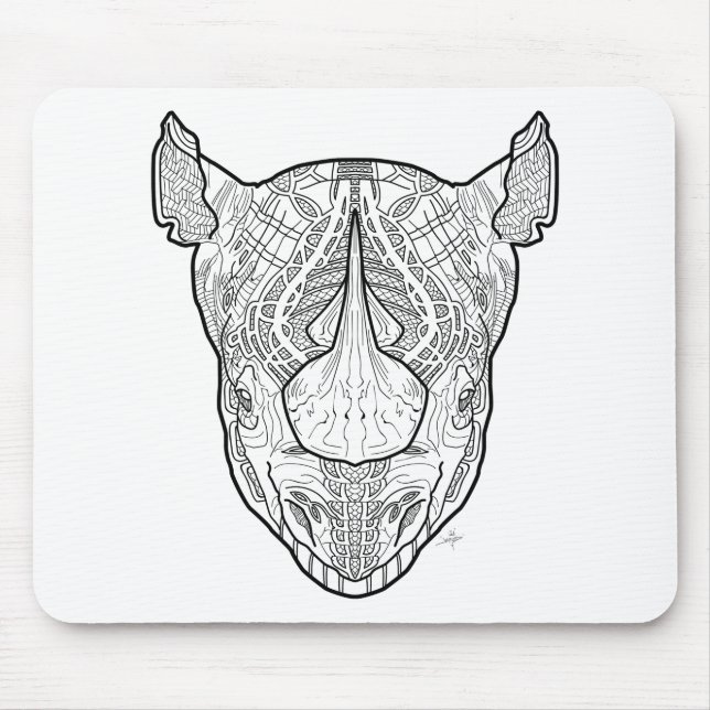 Rhino Mouse Mat (Front)