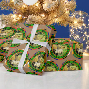 Rhino Mum and Calf African Safari Wrapping Paper