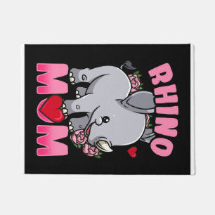 Rhino Mum Gift For Owner Rhino Mum Doormat