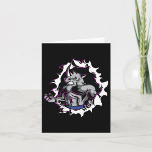 Rhino Muscles Fitness Bodybuilding Weight Lifting  Card