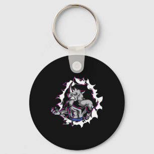Rhino Muscles Fitness Bodybuilding Weight Lifting  Key Ring