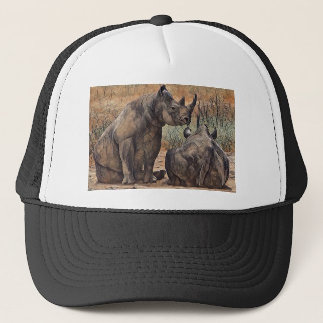 Rhino Oil Paint,  Trucker Hat (Front)