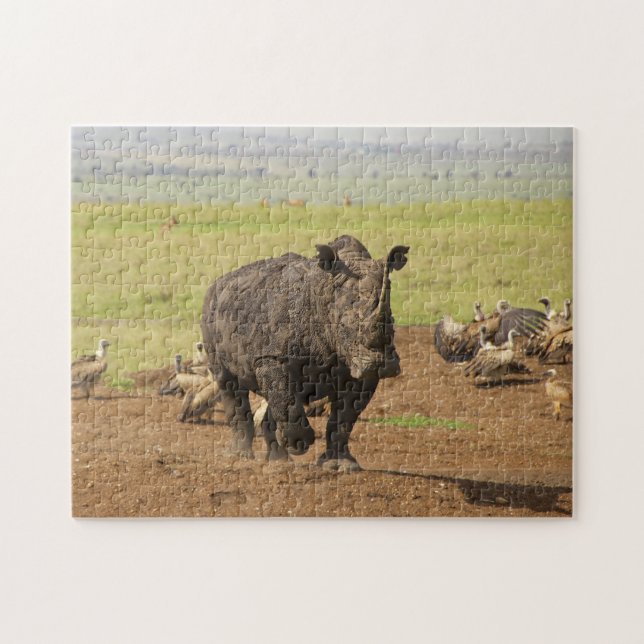 Rhino on a Mission. Jigsaw Puzzle (Horizontal)