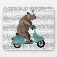Rhino on Moped