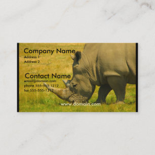 Rhino Photo Business Card