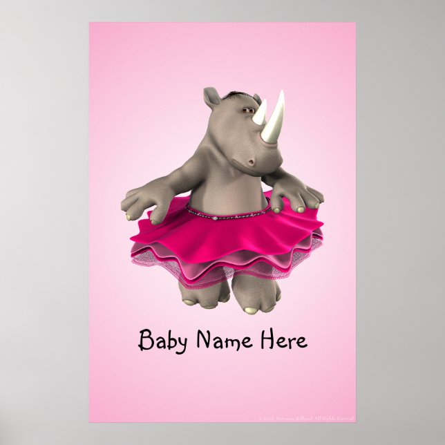 Rhino Pink Poster (Front)