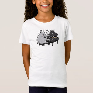 Rhino Playing Piano T-Shirt