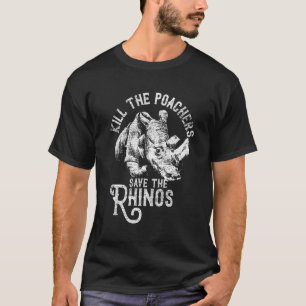 Rhino Save The Rhinos Animal Rights Ivory T-Shirt