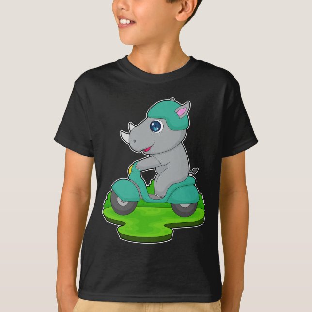 Rhino Scooter T-Shirt (Front)