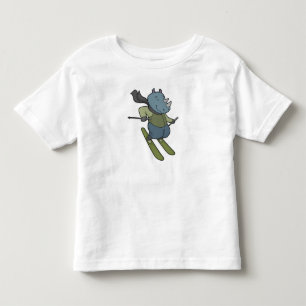 Rhino Skier Ski Toddler T-Shirt