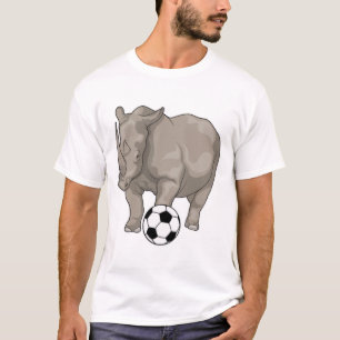 Rhino Soccer player Soccer T-Shirt