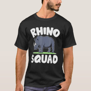 Rhino Squad Rhinoceros Animals T-Shirt