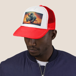 Rhino Sunset Safari Trucker Hat