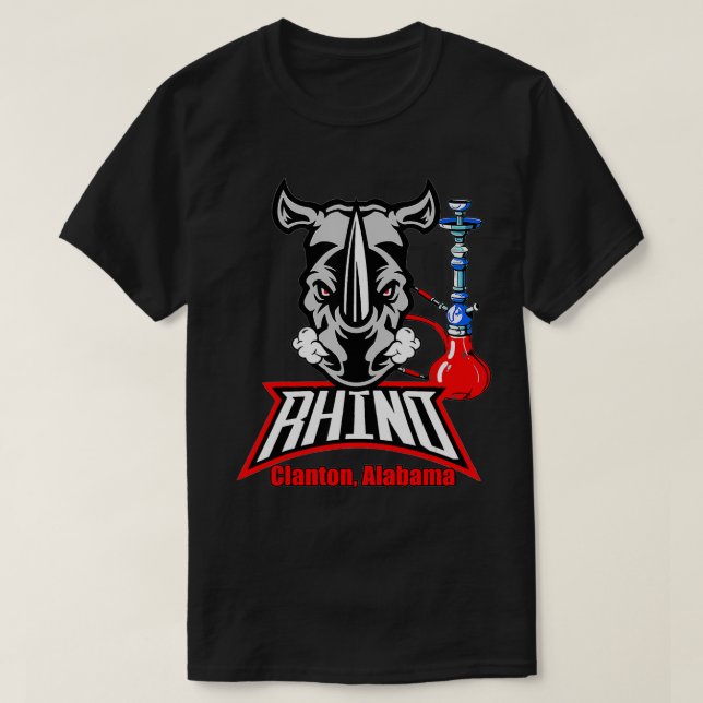 Rhino Vape Shop Clanton Alabama  T-Shirt (Design Front)