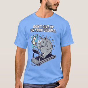Rhino vs Unicorn - Funny Gym Workout Fitness T-Shirt