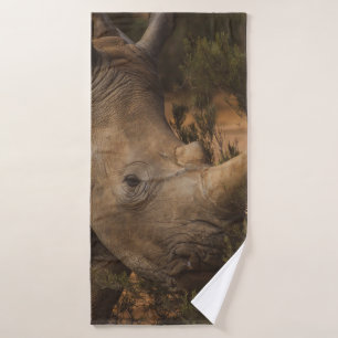 RHINO WILD ANIMALS BATH TOWEL