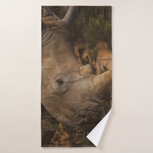 RHINO WILD ANIMALS BATH TOWEL (Bath Towel)