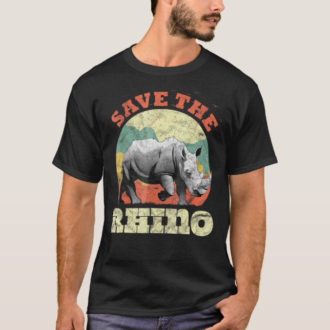 Rhino Wildlife Advocacy Save The Rhino Tee (Front)
