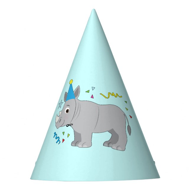 Rhino with a Birthday Hat (Front)