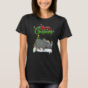 Rhino  Xmas Decorations Santa Rhino Christmas T-Shirt