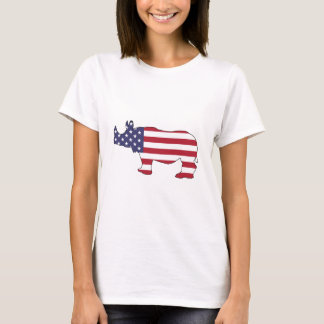 Rhinoceros - American Flag T-Shirt