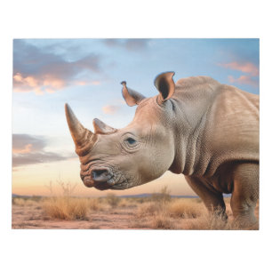 Rhinoceros Animal Nature Majestic Wild Notepad