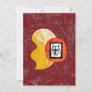 Rhinoceros Avoiding Conflict Greeting Card