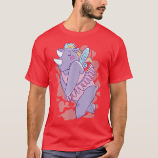 Rhinoceros Fairy Fantasy  T-Shirt