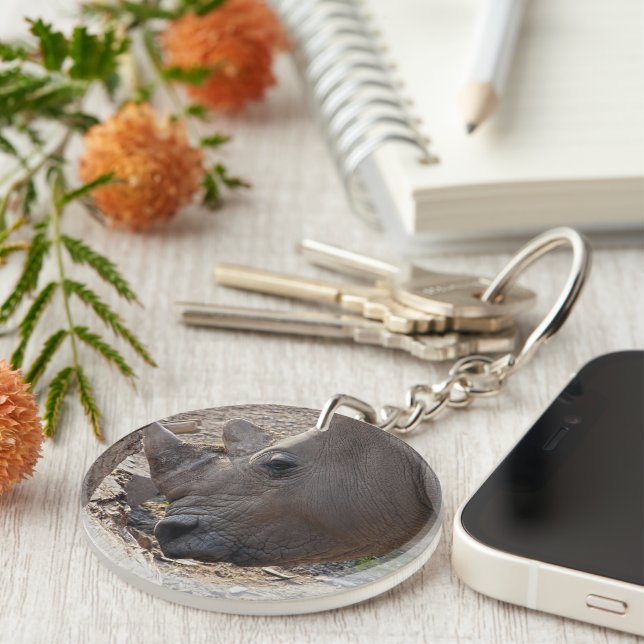 Rhinoceros Key Ring (Front Right)