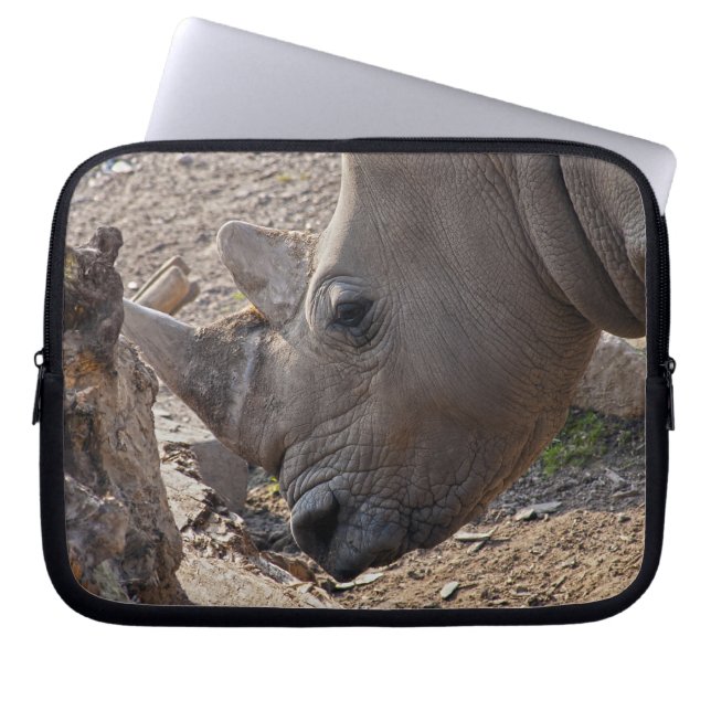 Rhinoceros Laptop Sleeve (Front)