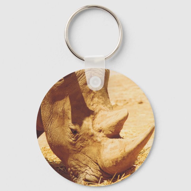 Rhinoceros Love Key Ring (Front)