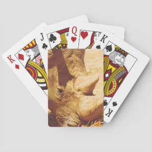 Rhinoceros Love Playing Cards
