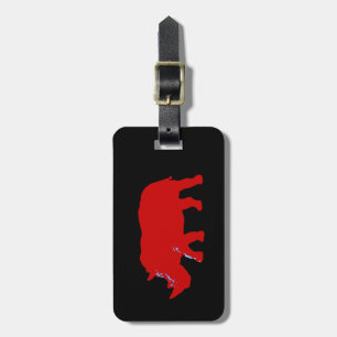 Rhinoceros Luggage Tag